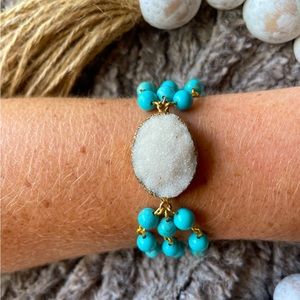 ❤️NEW MARANDA DRUSE STONE BRACELET